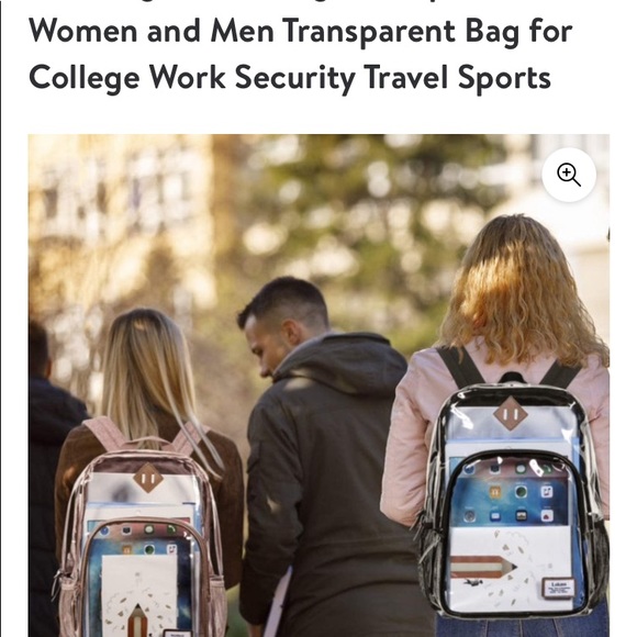 🎒NWT CLEAR BACKPACKS 🎒 - Picture 4 of 4